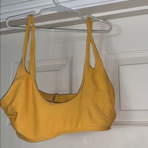 cute yellow bathing suit top